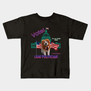 Lion Politician - A New Breed Kids T-Shirt